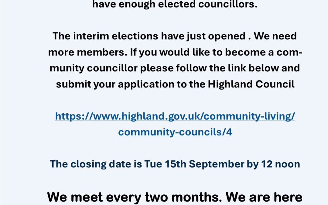 Uig Community Council Interim Elections