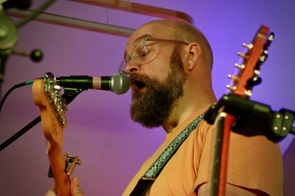 Findlay Napier on guitar and vocals at BayFest